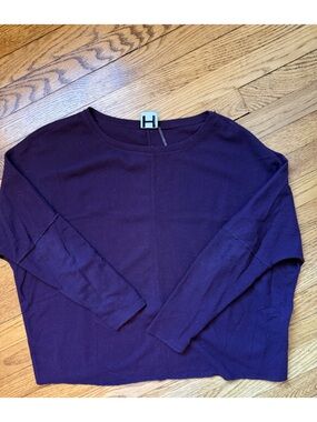 Women's Lightweight Crewneck Top - Plum